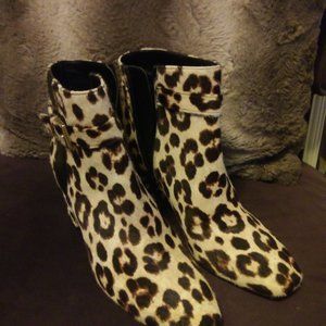 Kate Spade Short Zippered Leopard Bootie